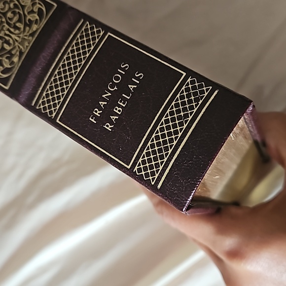 😵1982 1st Printing Franklin Library Gargubtua and Pantagruel leather Rabelaus - Picture 3 of 13